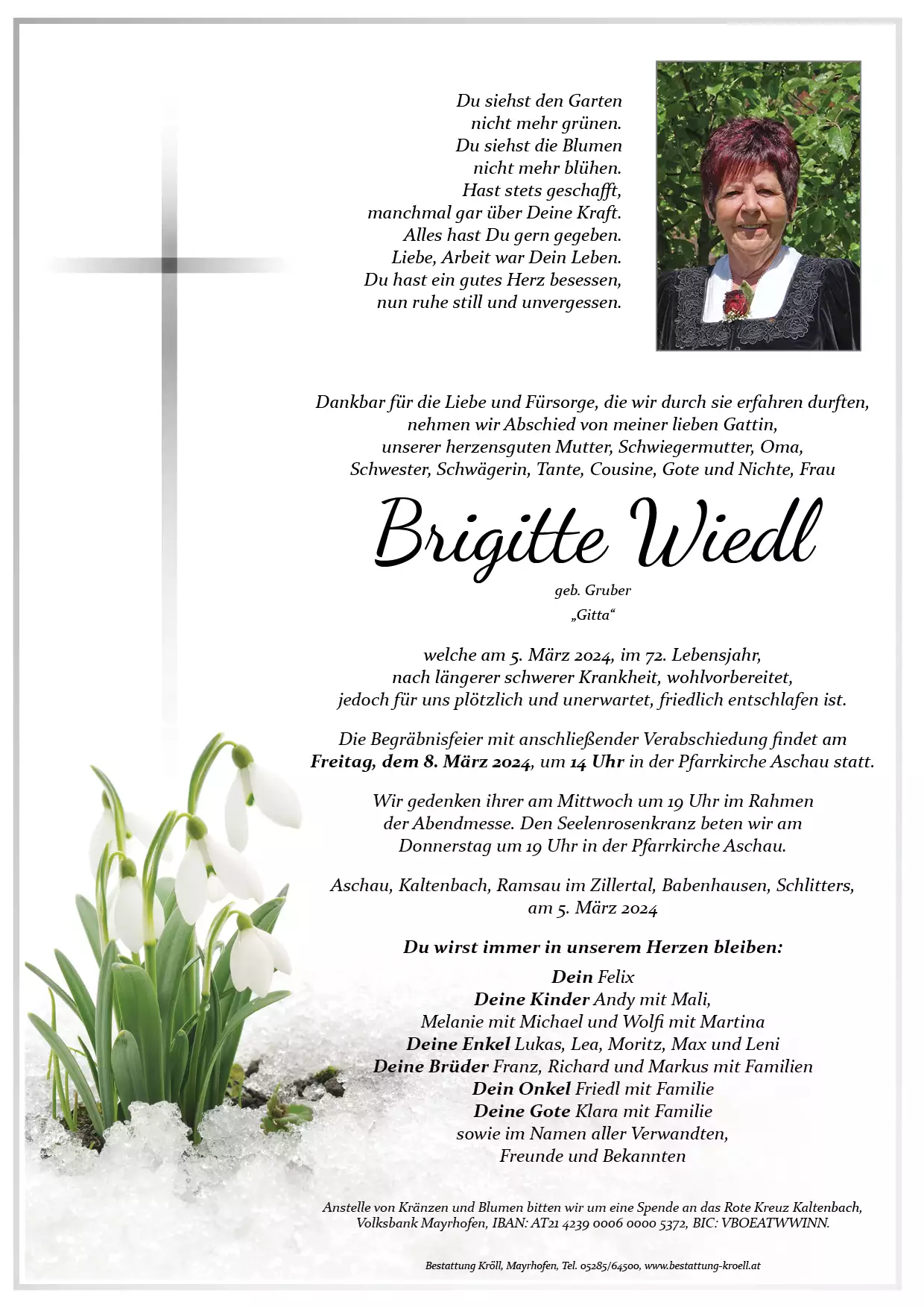 Parte von Brigitte Wiedl